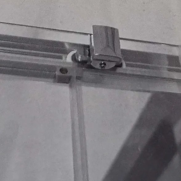 Box doccia 80x120 cm ad angolo due lati cristallo 6 mm trasparente Jonathan