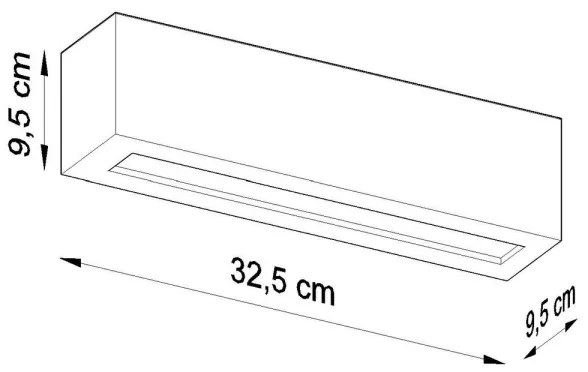 Applique VEGA 1xE27/60W/230V grigia