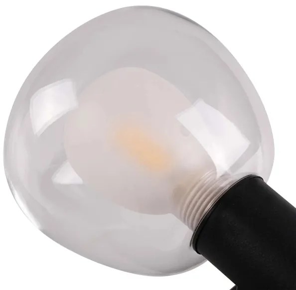 Applique da bagno POLA 2xG9/5W/230V IP44 nero/trasparente