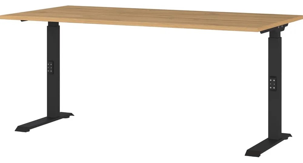 Scrivania regolabile con piano effetto rovere 80x160 cm Agenda - Germania