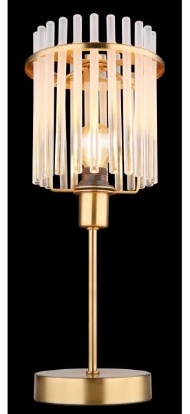 Globo 15698TM - Lampada da tavolo GORLEY 1xE14/40W/230V diametro 15 cm oro