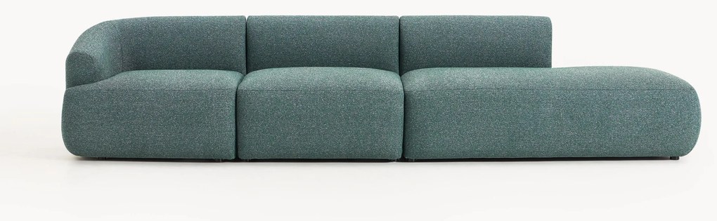 Poggiapiedi componibile XL in bouclé Sofia