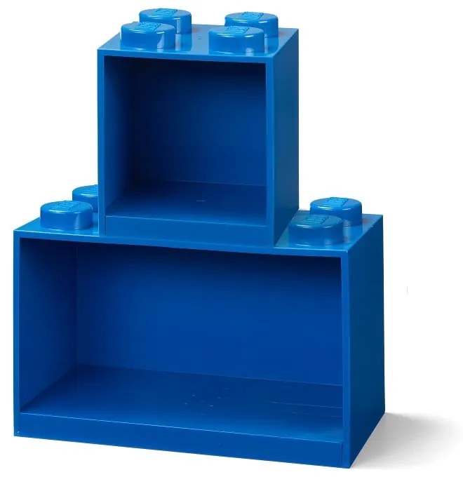 Set di 2 mensole da parete blu per bambini Brick - LEGO®