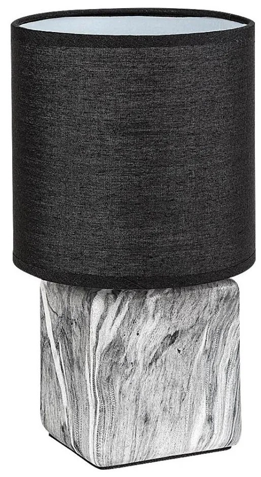 Rabalux 74068 - Lampada da tavolo NALISA 1xE14/40W/230V nero/effetto marmo
