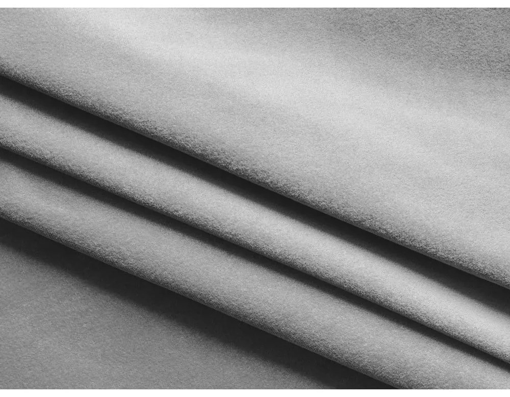 Divano grigio chiaro allungabile/con contenitore con rivestimento in velluto 238 cm Kapua – Makamii