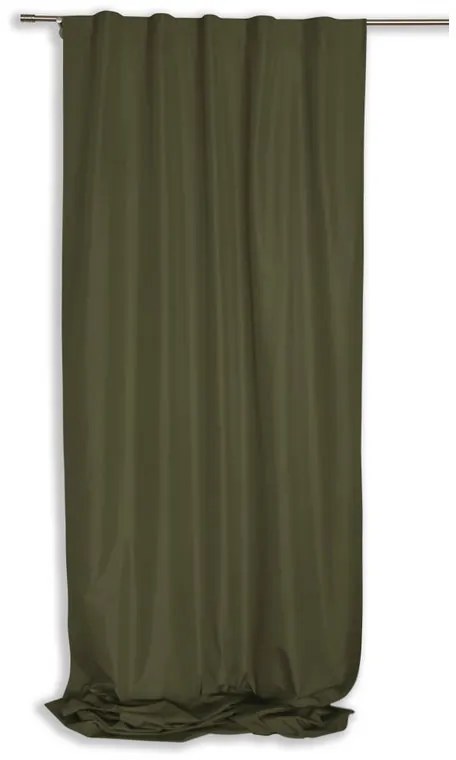 Tenda Flamme 80 verde, passanti nascosti 140x300 cm