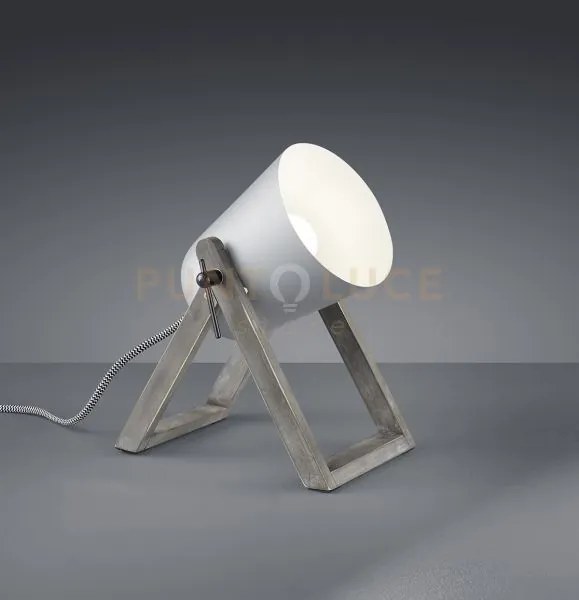 Lampada tavolo marc r50721011 grigio h.21cm