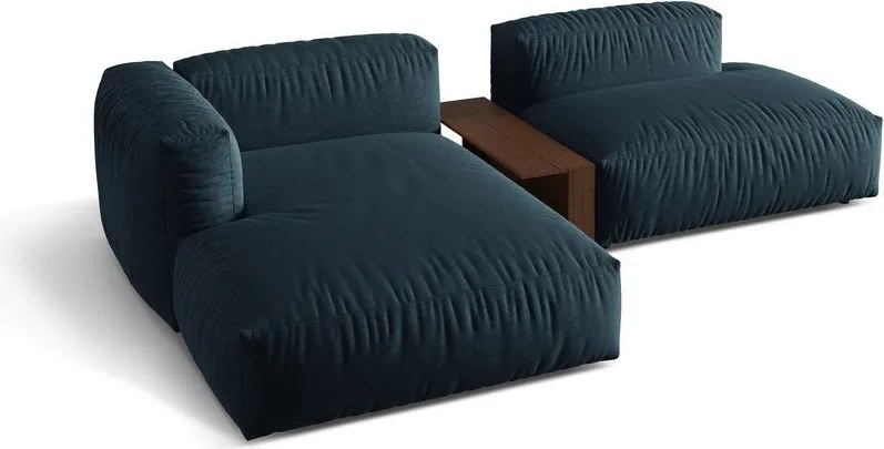 Divano angolare modulare blu scuro (angolo sinistro) Martina - Micadoni Home