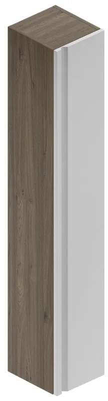 Colonna per mobile bagno Pull 1 anta P 30 x L 30 x H 180 cm rovere cotto/bianco opaco laccato mdf
