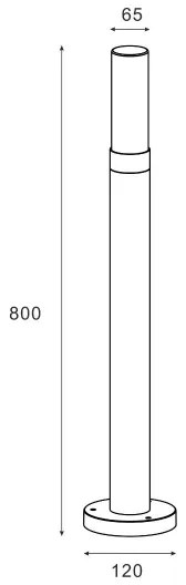 Zuma Line SJ17614 - Lampada da esterno WALLY 1xE27/60W/230V IP54 nero