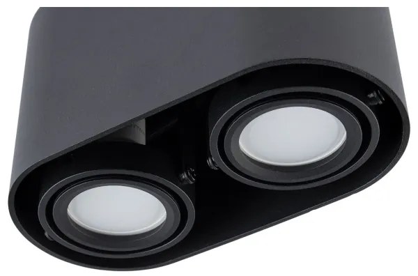 Faretto SIROK 2xGU10/30W/230V nero