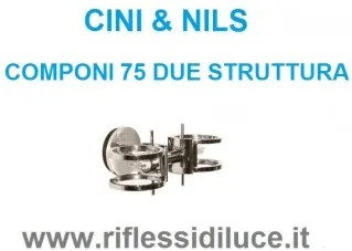 Cini &amp; nils componi 75 due parete soffitto struttura nichel satinato