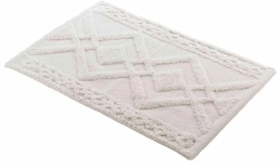 Tappetino per il bagno bianco 50x80 cm Gladis – douceur d'intérieur