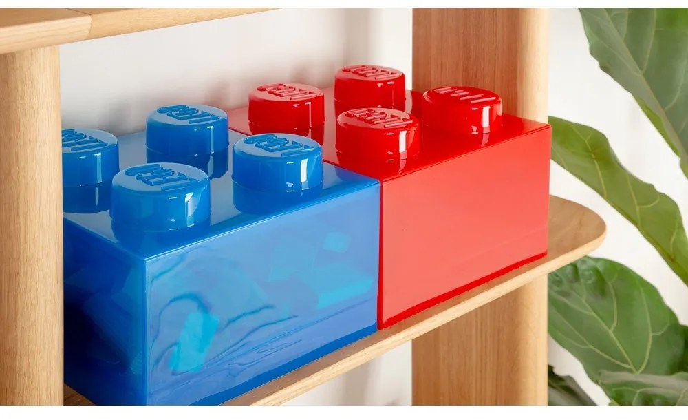 Scatola per bambini rossa in plastica 25x25x18 cm – LEGO®