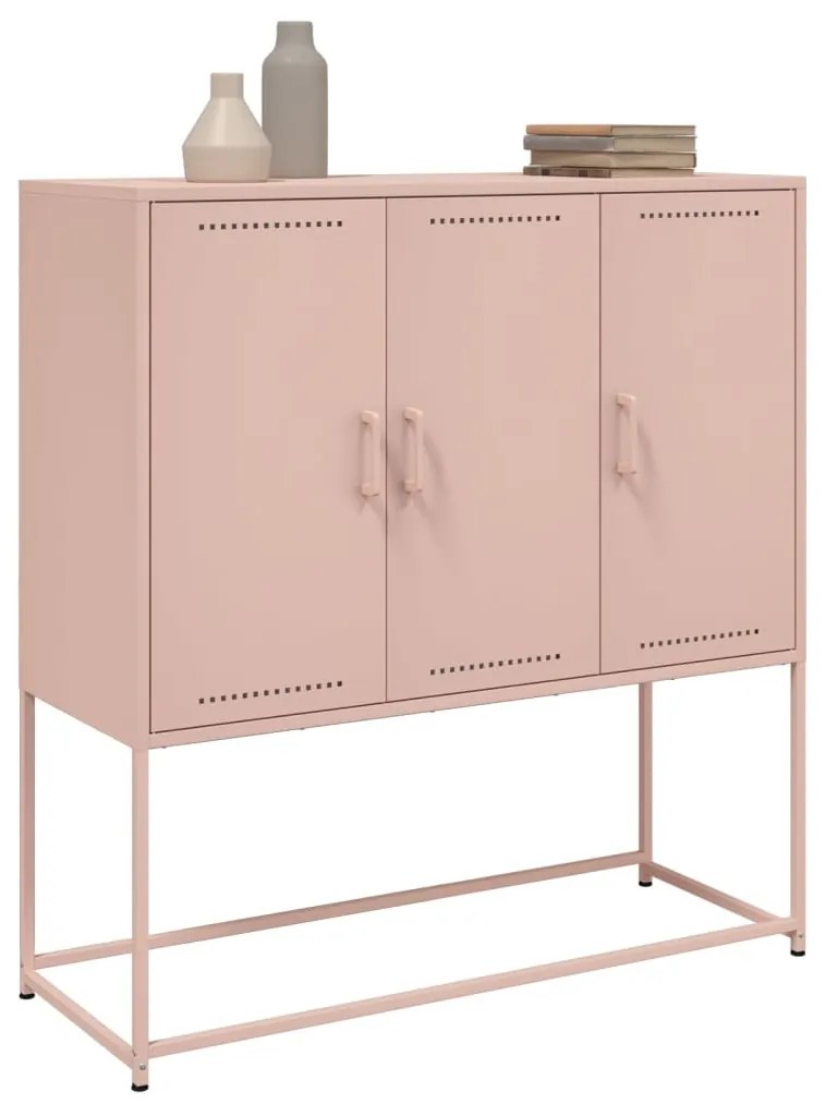 Credenza rosa 100,5x39x107 cm in acciaio