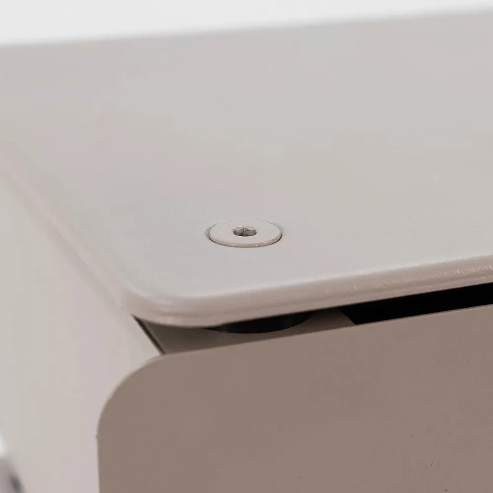 Cassettiera grigio tortora in metallo 37x45x26 cm Joey – Spinder Design