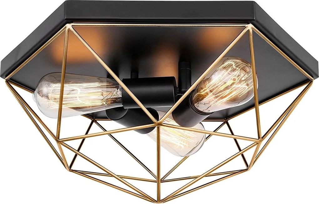 Plafoniera da soffitto Black Gold APP1094-3C
