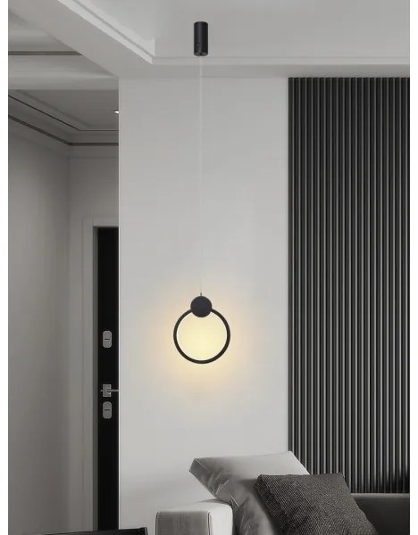 Immax NEO 07233L - Lampadario a sospensione con filo LED dimmerabile LITE OVALE LED/18W/230V Tuya + +TC