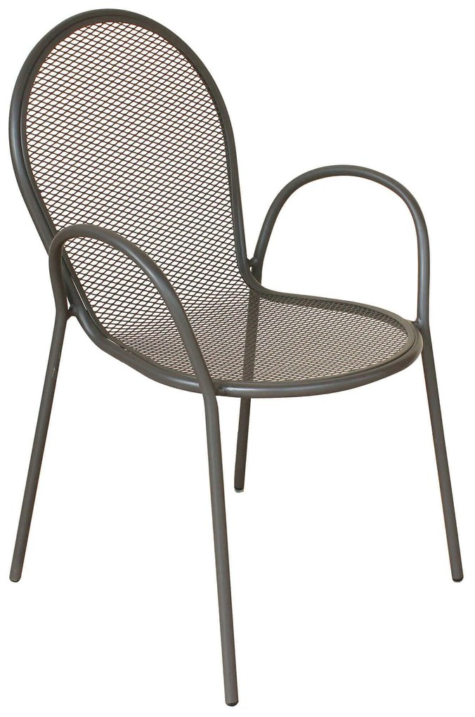 MARIS - poltrona da giardino impilabile in ferro