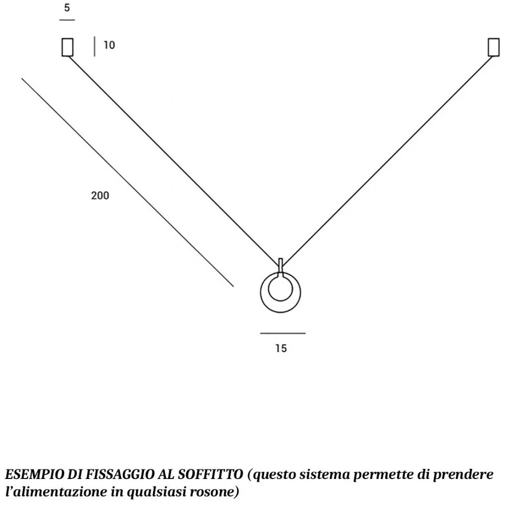 Aladino sospensione 1 luce