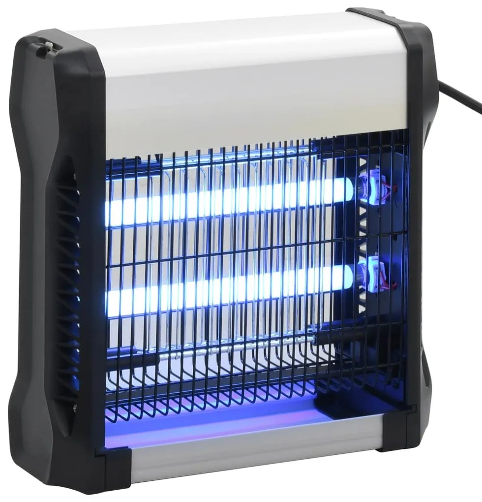 Lampada Insetticida Nera Alluminio Abs 12 W /