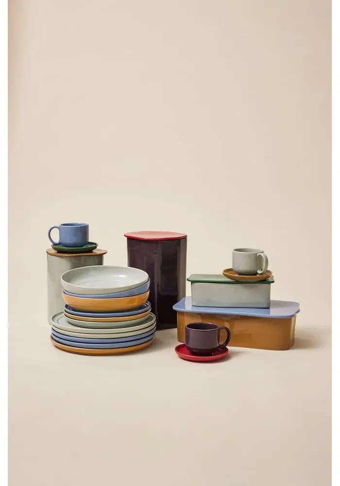 Tazza blu e marrone chiaro in gres Amare - Hübsch