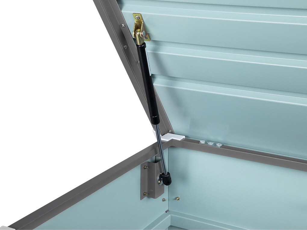 Cesta portaoggetti metallo grigio 132 x 62 cm CEBROSA Beliani