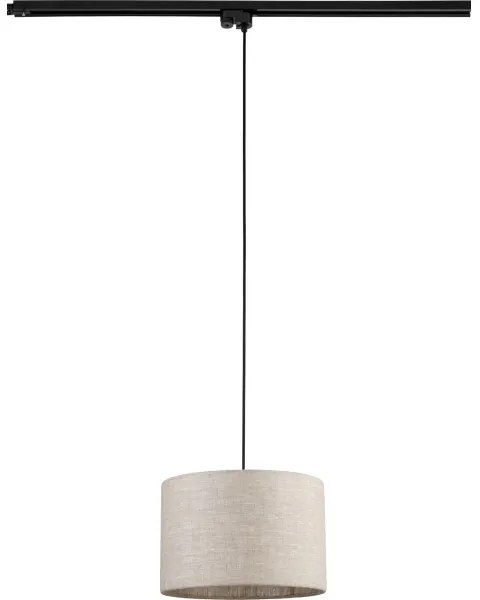 Lampadario su filo per sistema a binario TRACER 1xE27/15W/230V diametro 30 cm nero/grigio