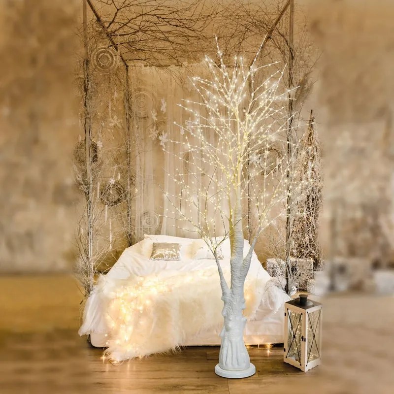 Figura natalizia illuminata Micro TRUNK 900 lampadine bianco caldo H 210 cm