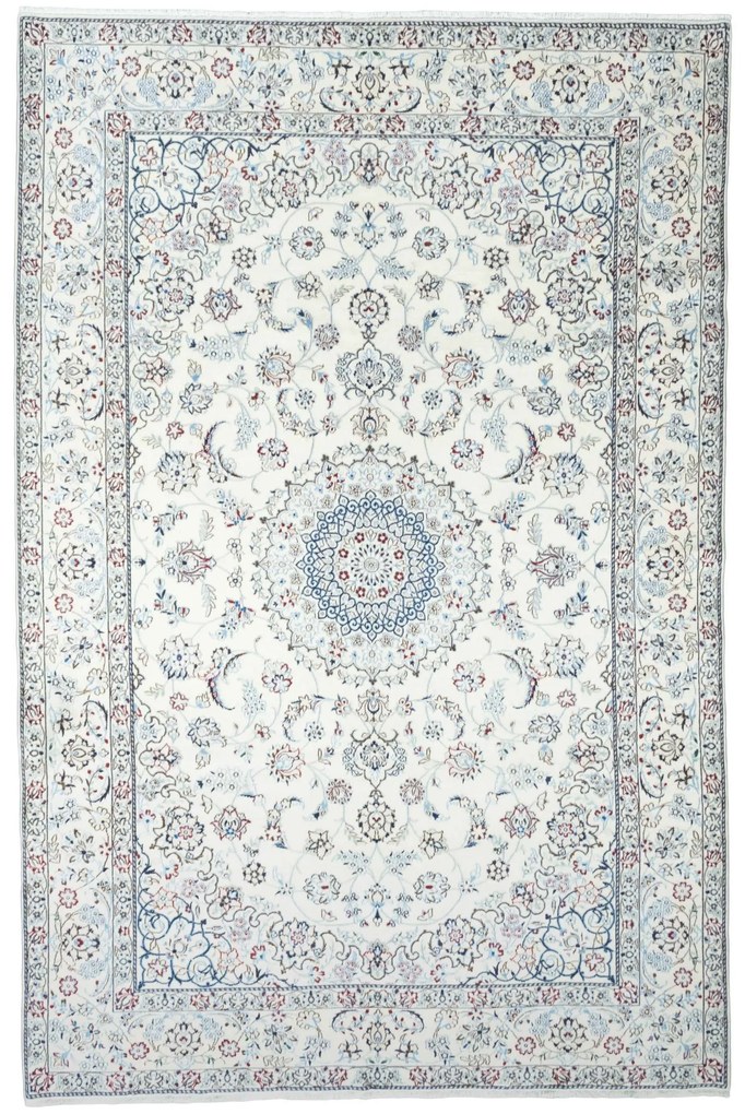 Nain Tappeto persiano 200x300 Beige (Iran) Annodato A Mano