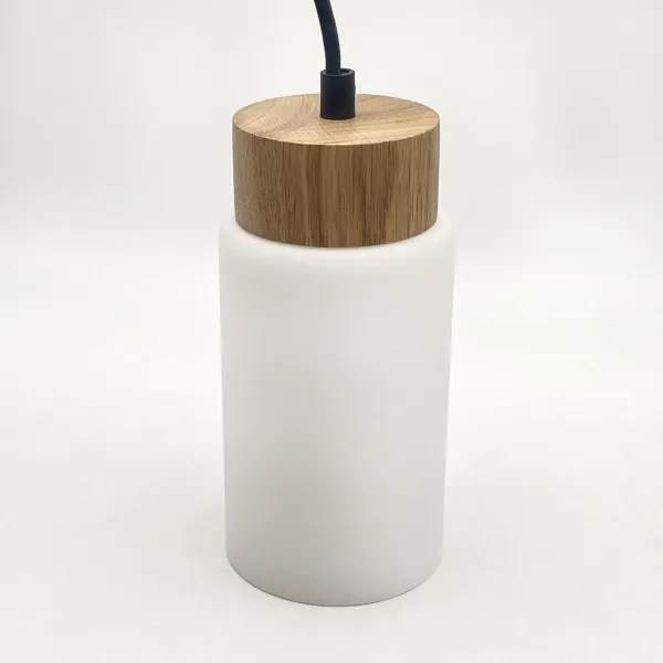 Lampadario a cavo MARKUS 5xE27/15W/230V nero/rovere