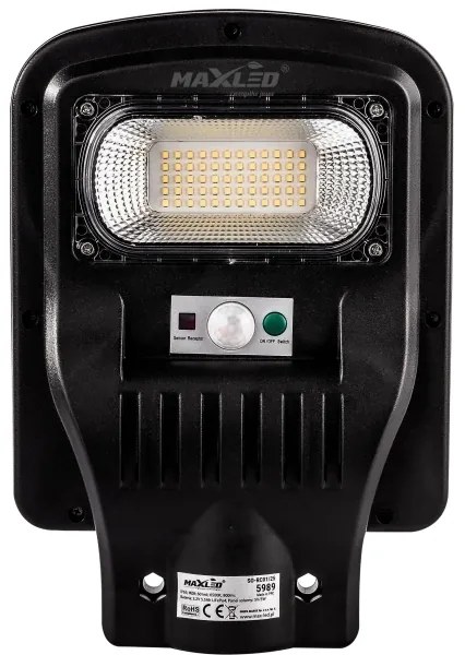 Lampada stradale solare LED con sensore LED/60W/6V 6500K IP65 + telecomando