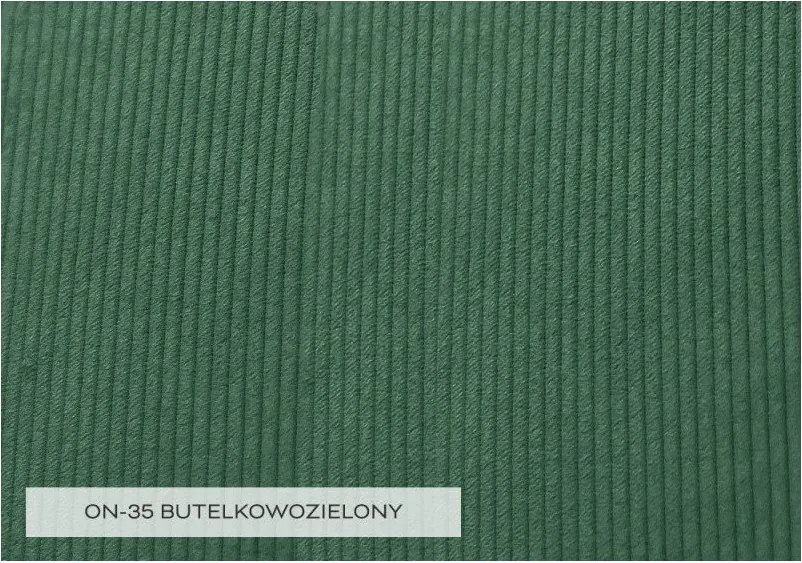 Poltrona in velluto a coste verde scuro Lofty Lilly - Miuform