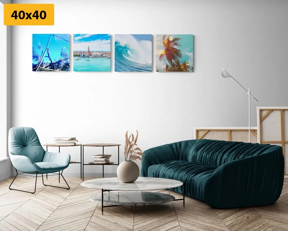 Set di quadri – Paesaggio marino