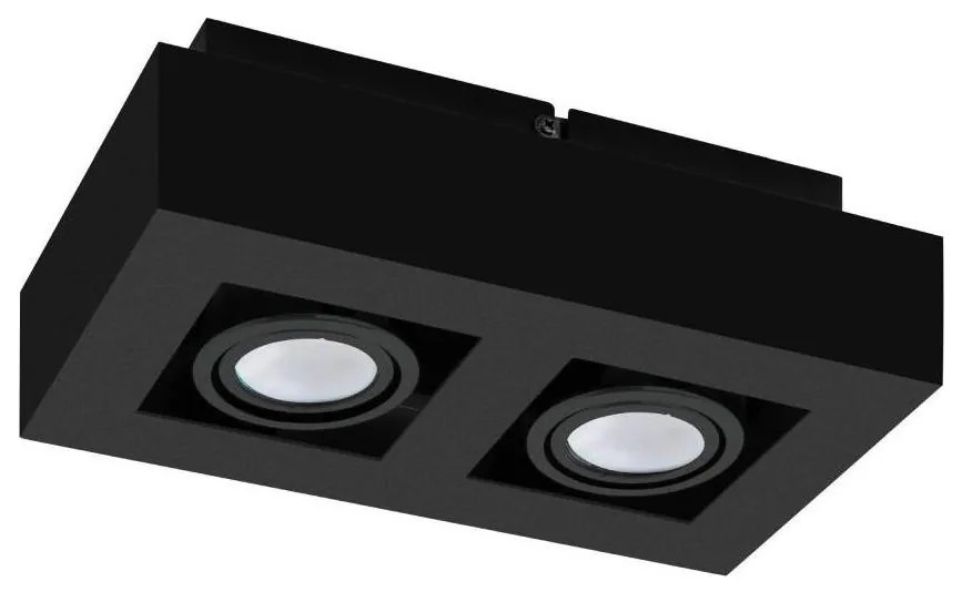 Eglo 31063 - Faretto LED MENDOZA 2xLED/4,7W/230V 3000K nero