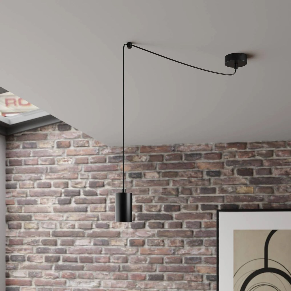 EMIBIG LIGHTING Lampada a sospensione Speed, nera, 1 luce