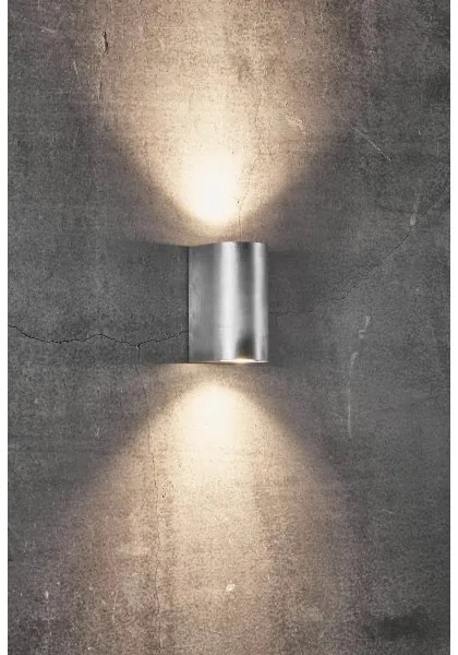 Nordlux - Applique da esterno CANTO 2xGU10/28W/230V IP44 argento