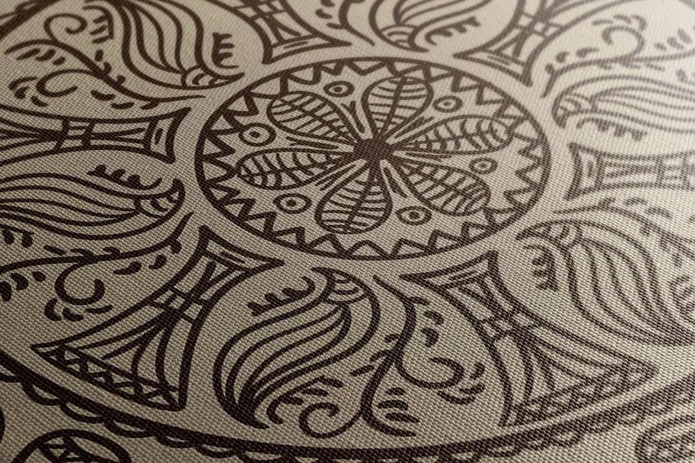 Stampa su tela – Mandala con motivo naturale astratto
