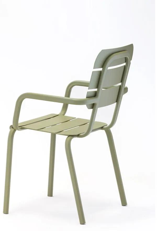 Set di 4 sedie da giardino in metallo verde Alicante - Ezeis
