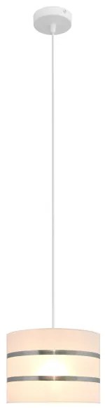 Lampadario a sospensione con filo HELEN 1xE27/15W/230V diametro 20 cm bianco