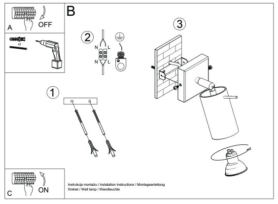 Sollux SL.1500 - Faretto da parete RING 1xGU10/10W/230V verde