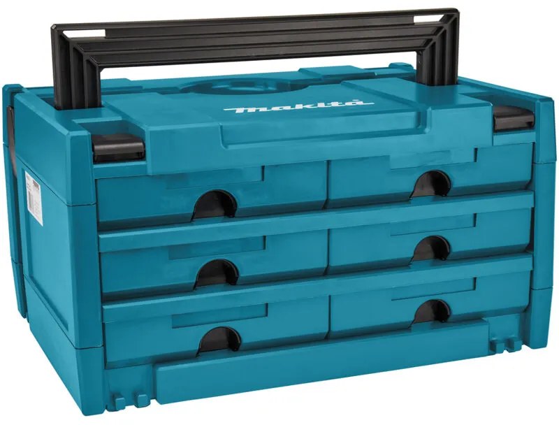 Valigia di sistema Makita MAKSTOR modello 3.6 P-84333, 6 cassetti, MAKPAC