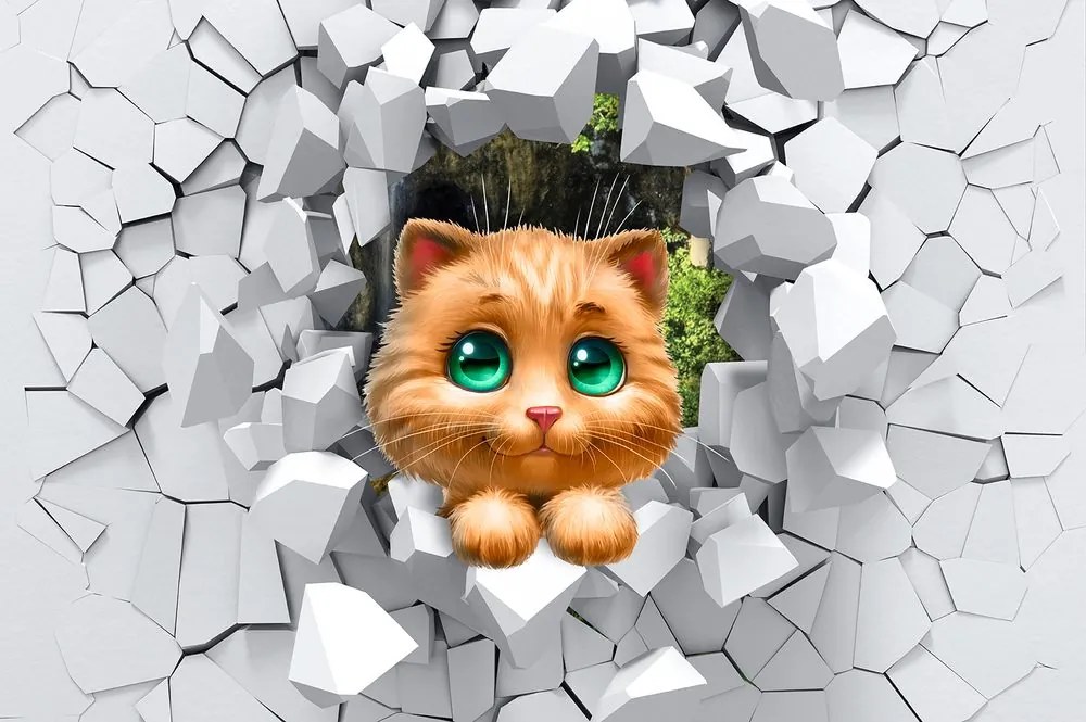 Carta da parati – Gattina carina