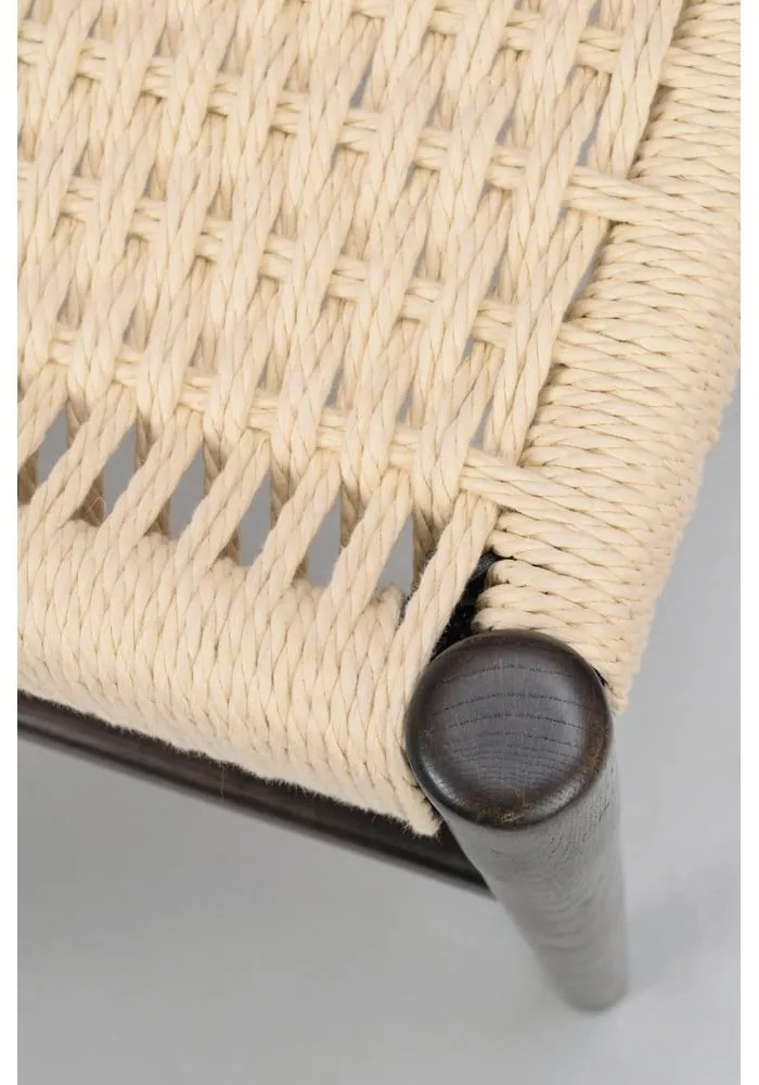 Sedie da pranzo in marrone scuro-naturale in set di 2 pezzi Harlan - Rowico