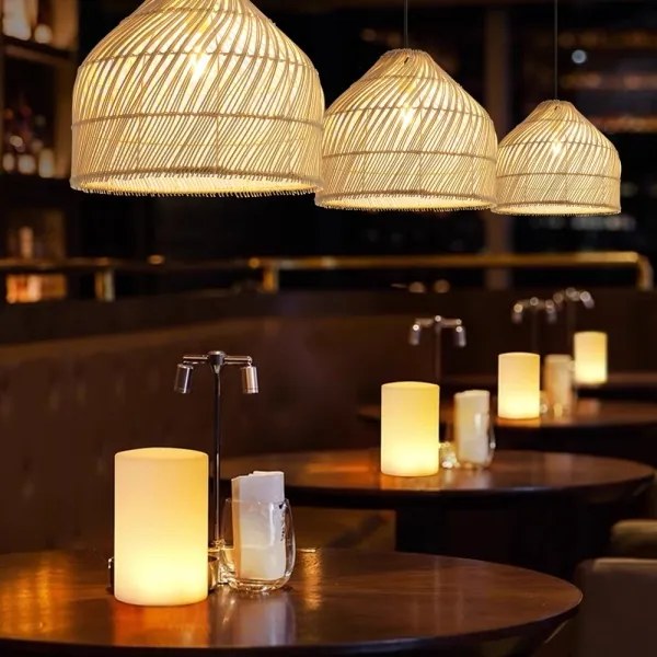 Immax 08264L - Lampadario a sospensione con filo PELO 1xE27/40W/230V diametro 40 cm rattan