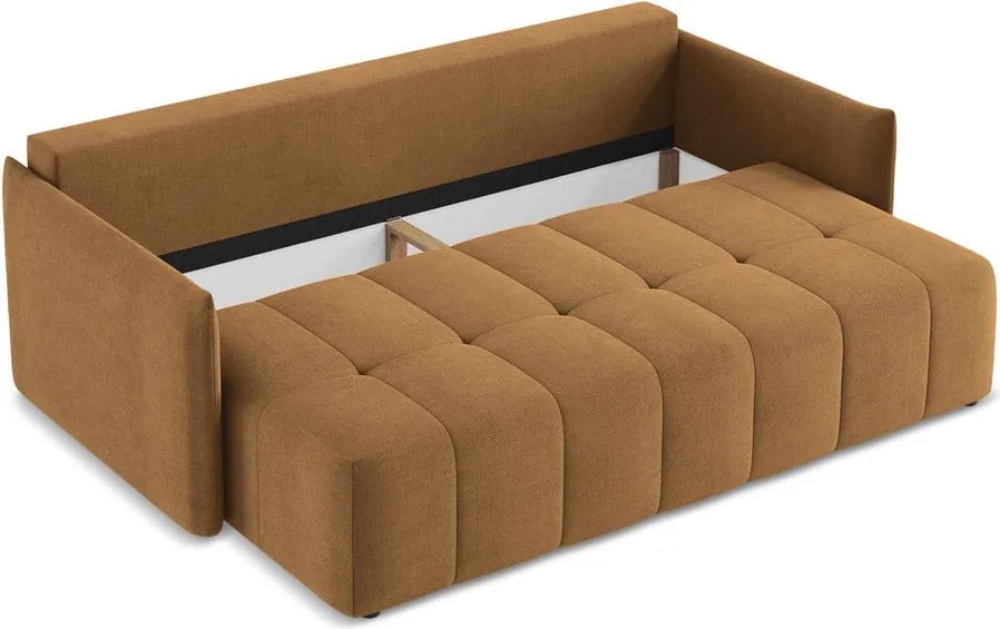 Divano color terracotta allungabile/con contenitore 225 cm Moku – Makamii