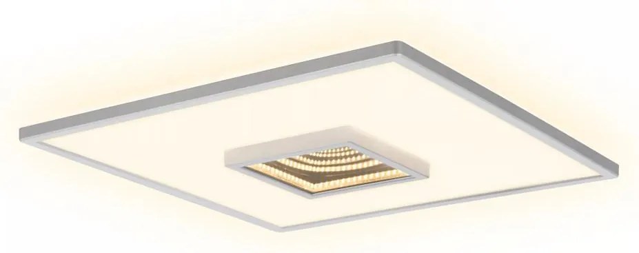 Briloner 3848014 - Plafoniera LED TORO LED/18W/230V 42x42 cm cromo satinato