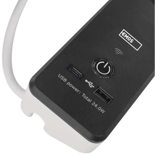 Multipresa smart GoSmart 4Z + USB-A + USB-C 2 m Wi-Fi Tuya con interruttore