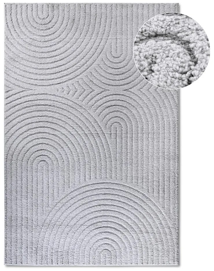 Tappeto in grigio chiaro 200x280 cm Panglao New York Light Grey – Elle Decoration