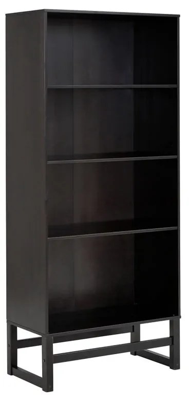 Libreria in legno di pino nero 75x175 cm Jolene - Støraa